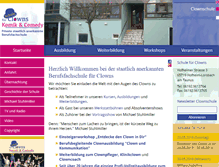 Tablet Screenshot of clownschule.de